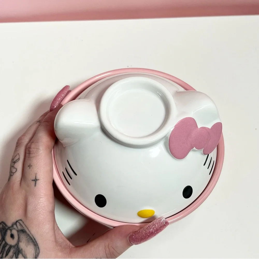 Vintage Y2K 2000s Mcbling Sanrio hello kitty rice bowl